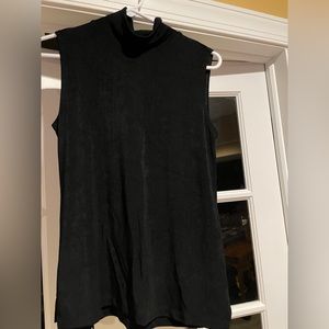 Chicos Mock Turtleneck Black Tank Top